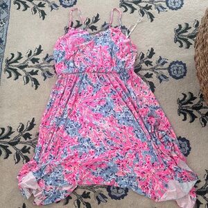 Lilly Pulitzer Pink and Blue Floral Dress